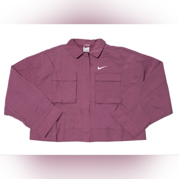 NWT Nike Purple Pink Oversize Jacket Windbreaker XL - Picture 3 of 14